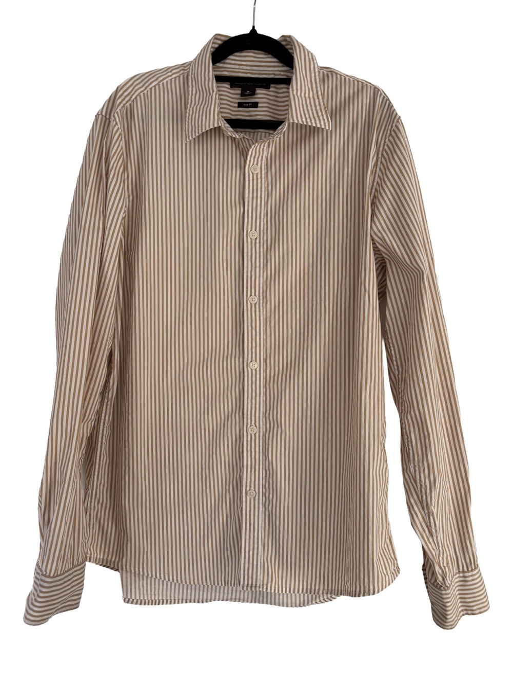 Michael Kors Vertical Stripe Button-Down Shirt - Size M (Slim Fit)
